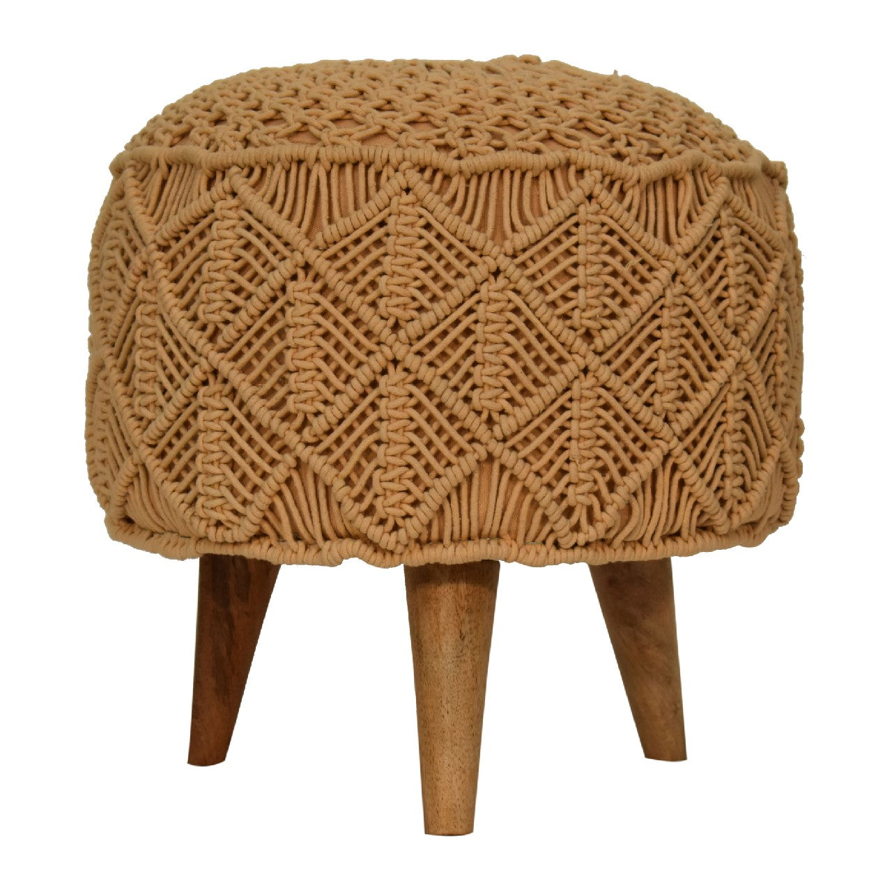 View Crotchet Mustard Footstool information