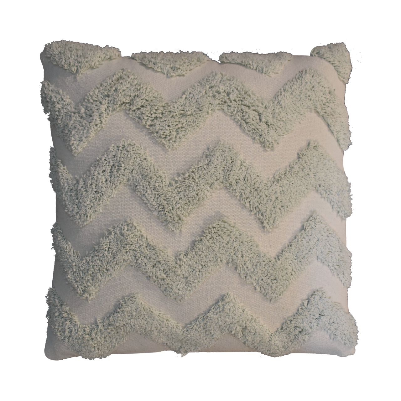 View Sage Green Zigzag Cushion Set of 2 information