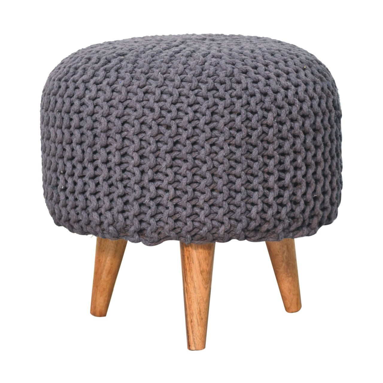 View Keeva Grey Round Footstool information