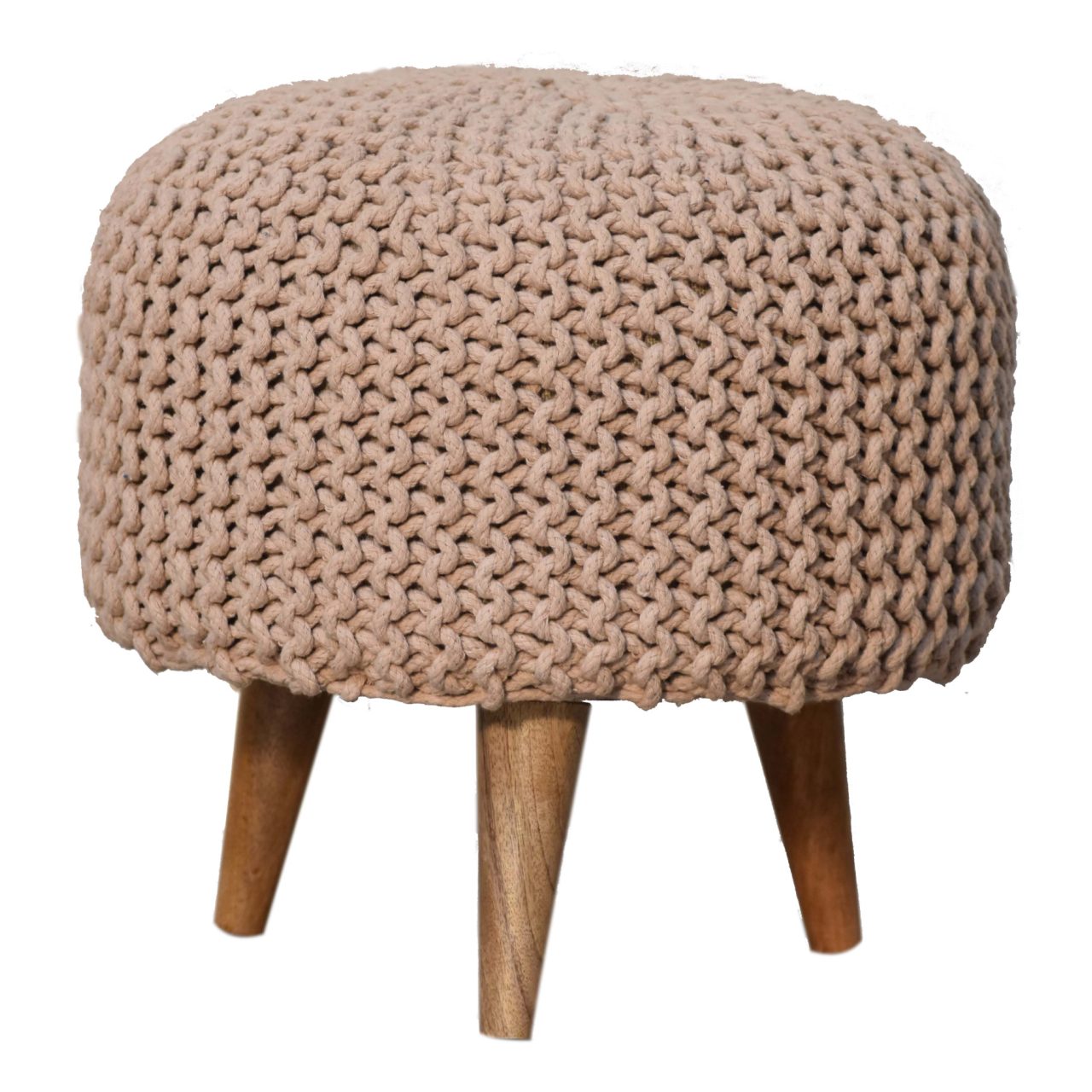 View Keeva Beige Round Footstool information