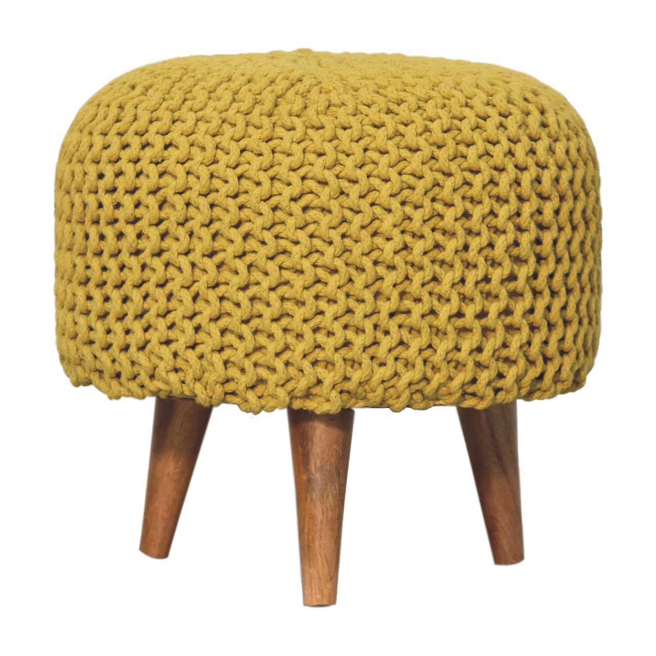 View Keeva Mustard Round Footstool information