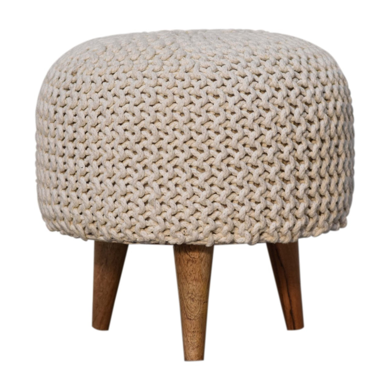 View Keeva White Round Footstool information