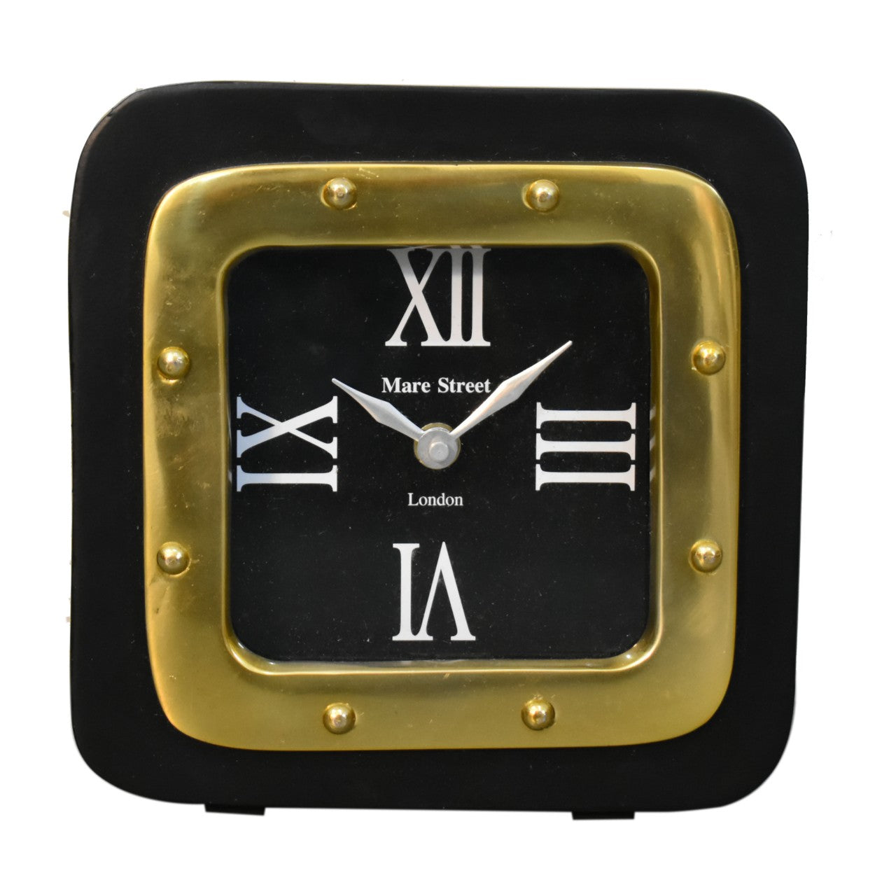 View Black and Gold Small Table Clock information