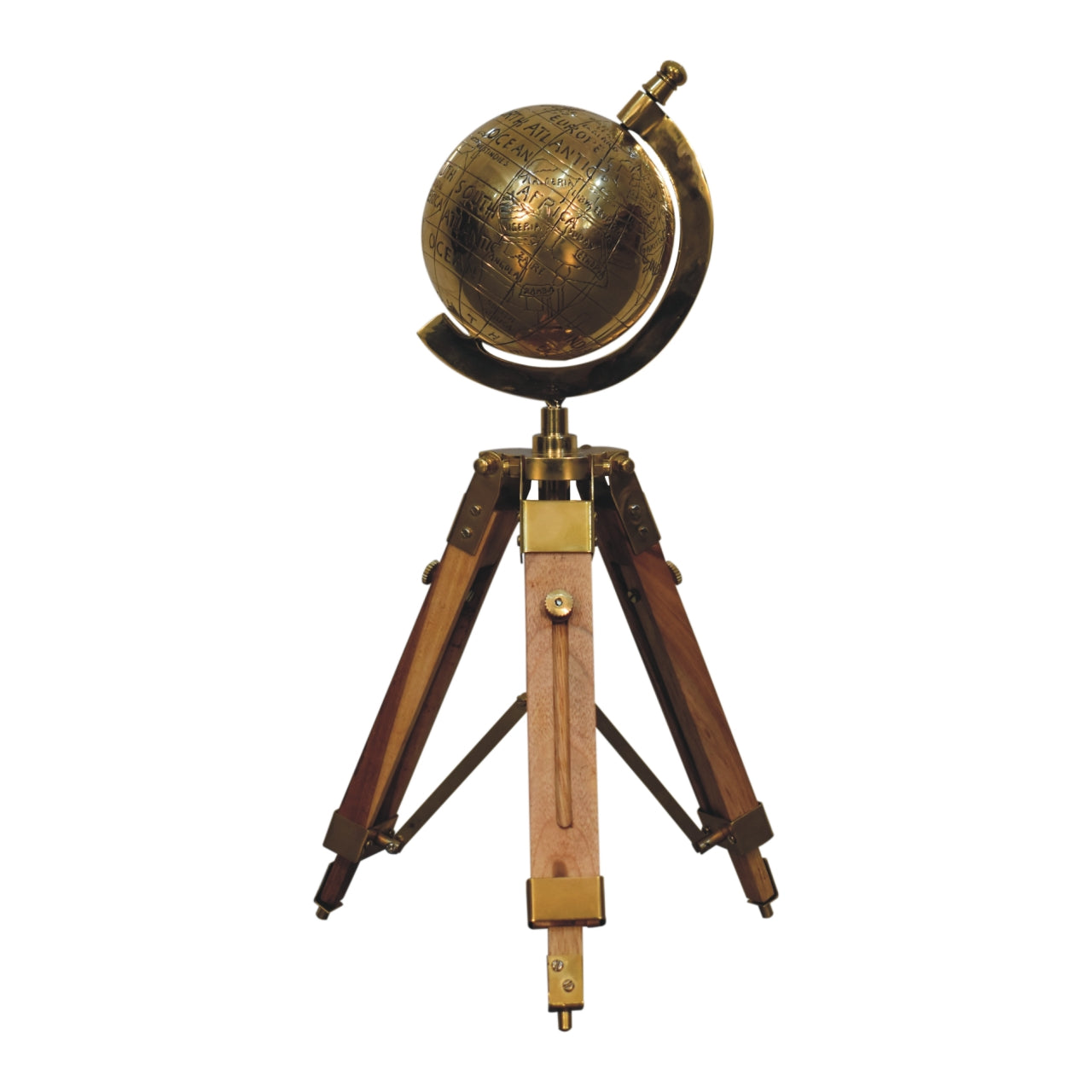 View Brass Antique Tripod Globe information