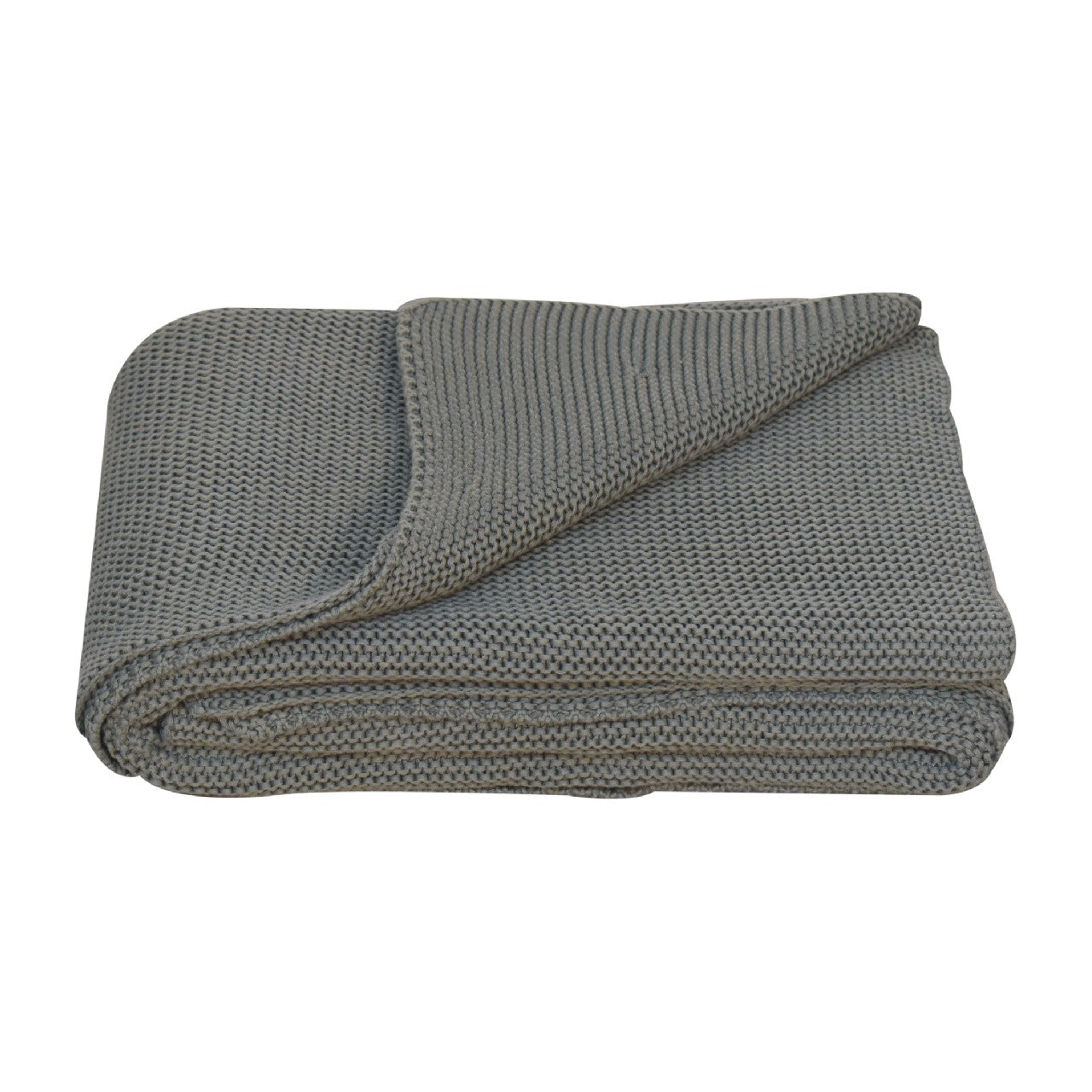 View Double Bed Size Olive Green Knitted Throw information