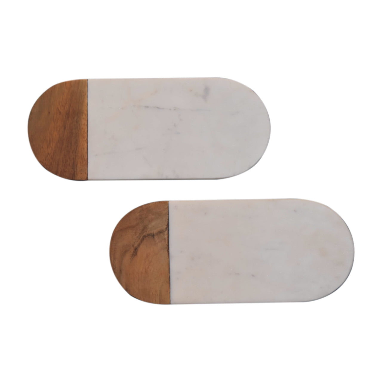 View White Marble and Wood Chopping Board information