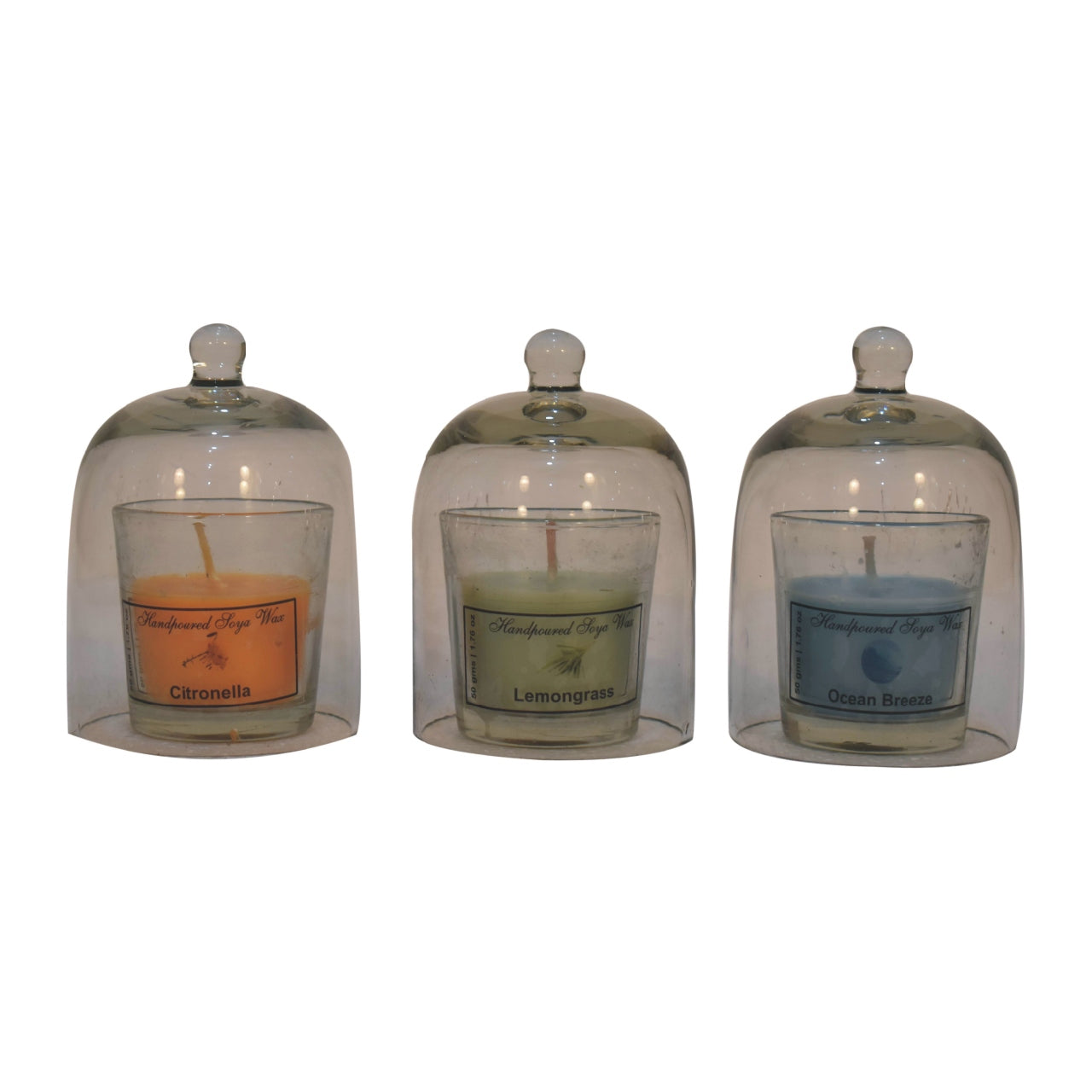 View Round Candle Set of 3 Citronella Lemongrass Summer Tides information