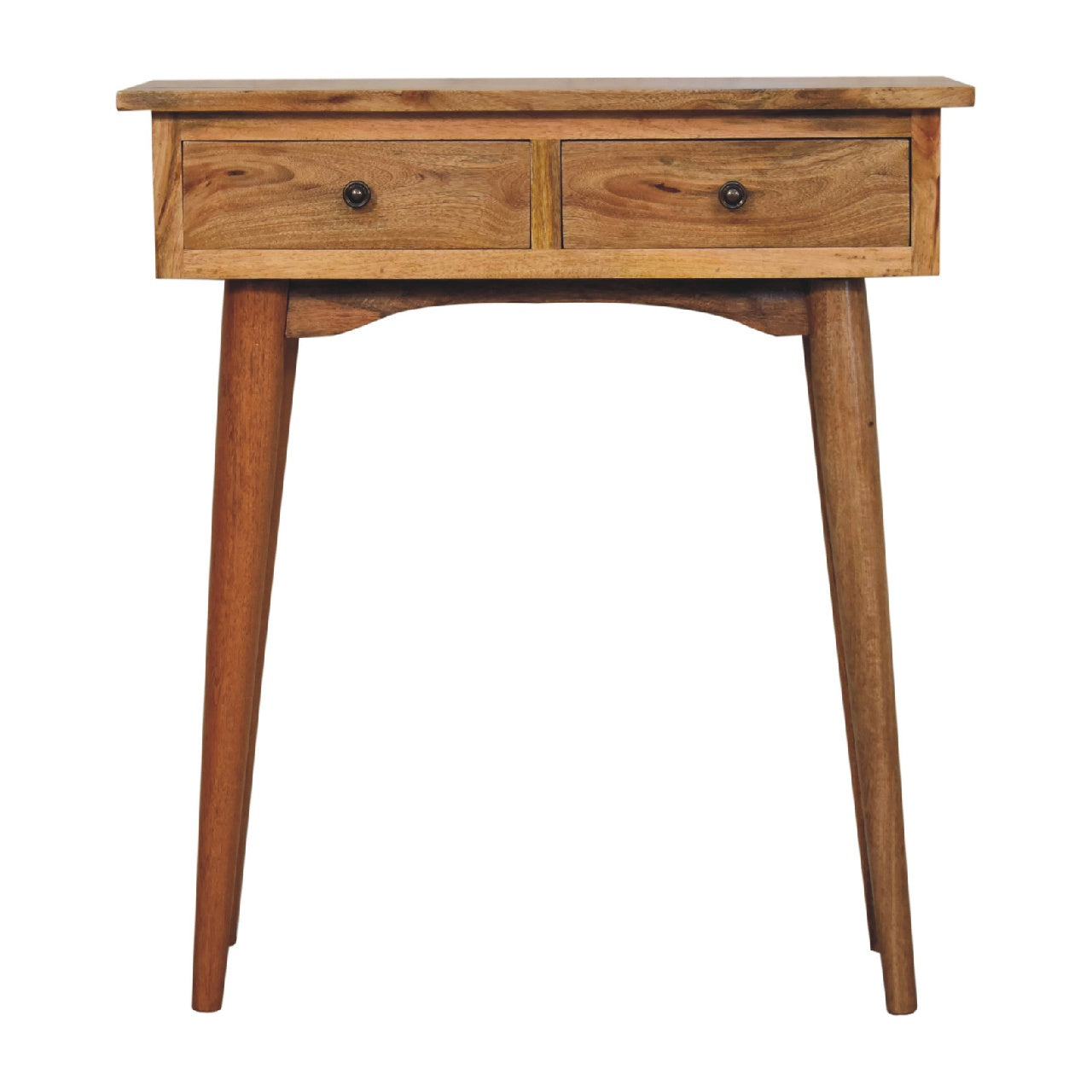 View Mini Oakish Hallway Console Table information