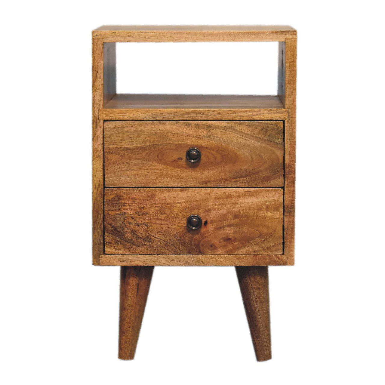 View Mini Classic Oakish Bedside with Open Slot information
