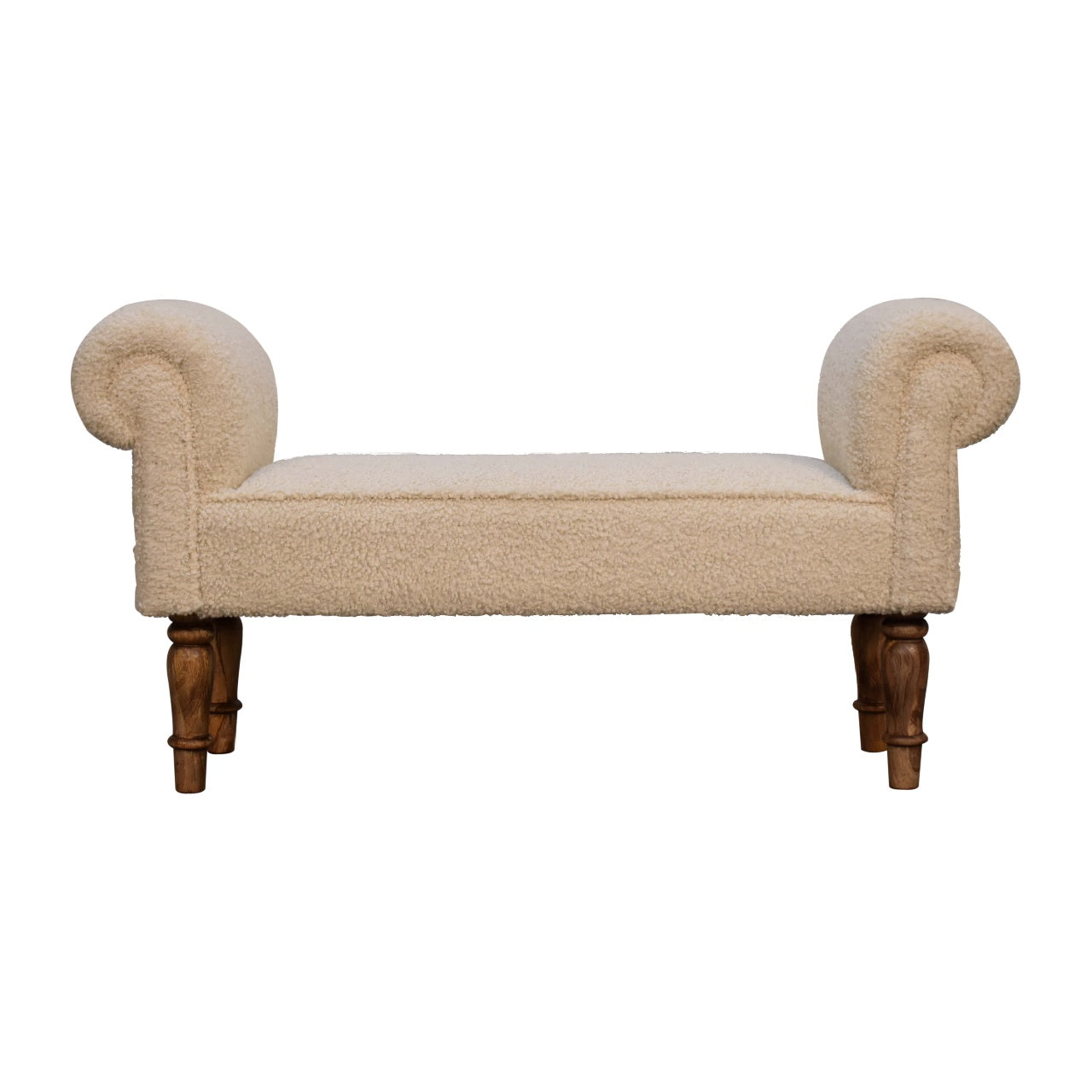 View Bouclé Cream Bench information