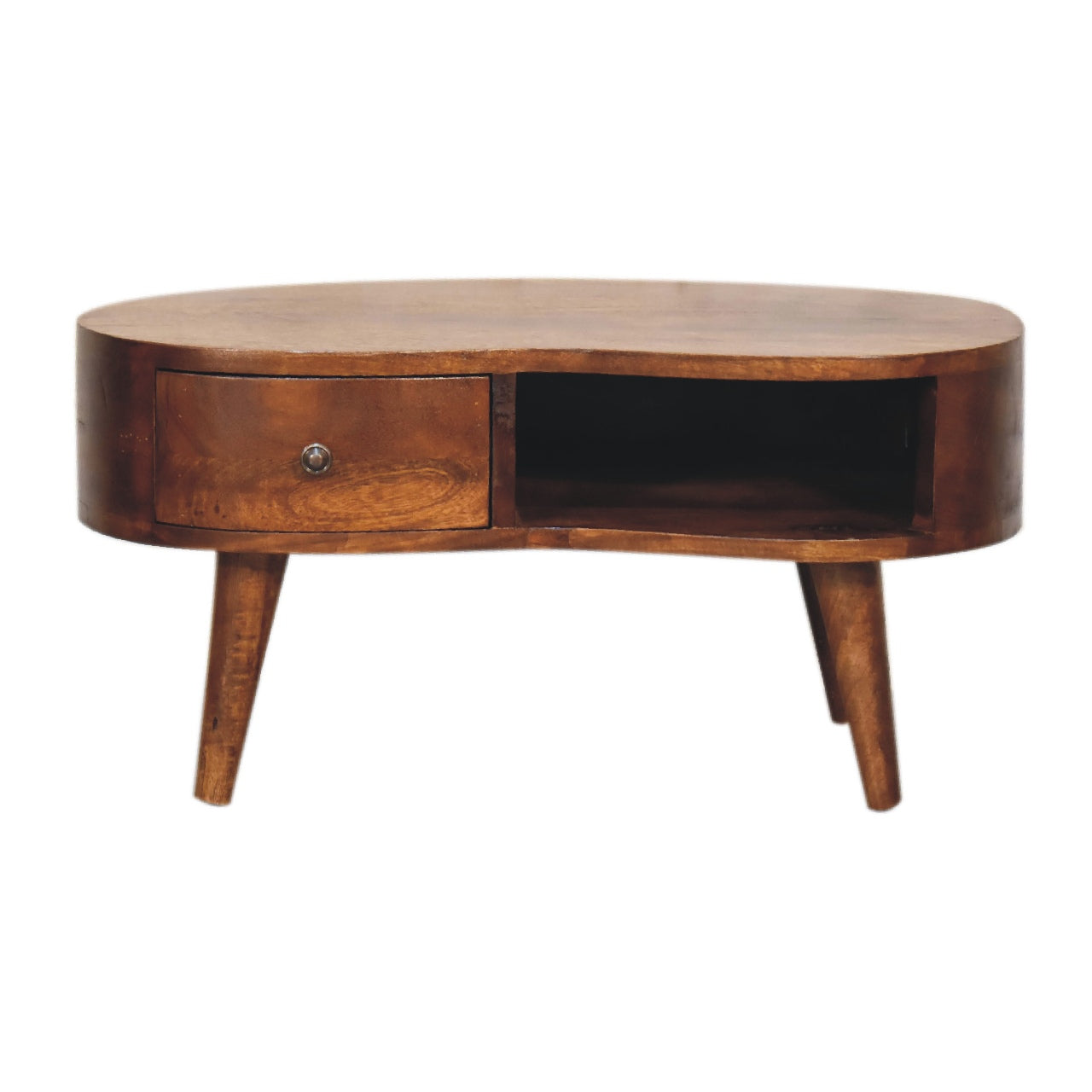 View Mini Chesnut Wave Coffee Table information