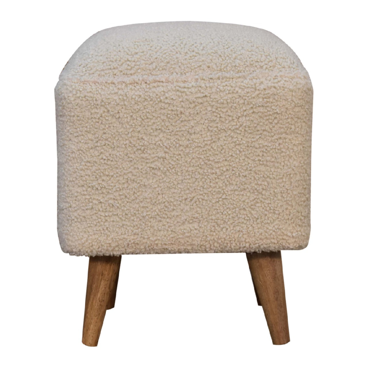 View Cream Boucle Squoval Bench information