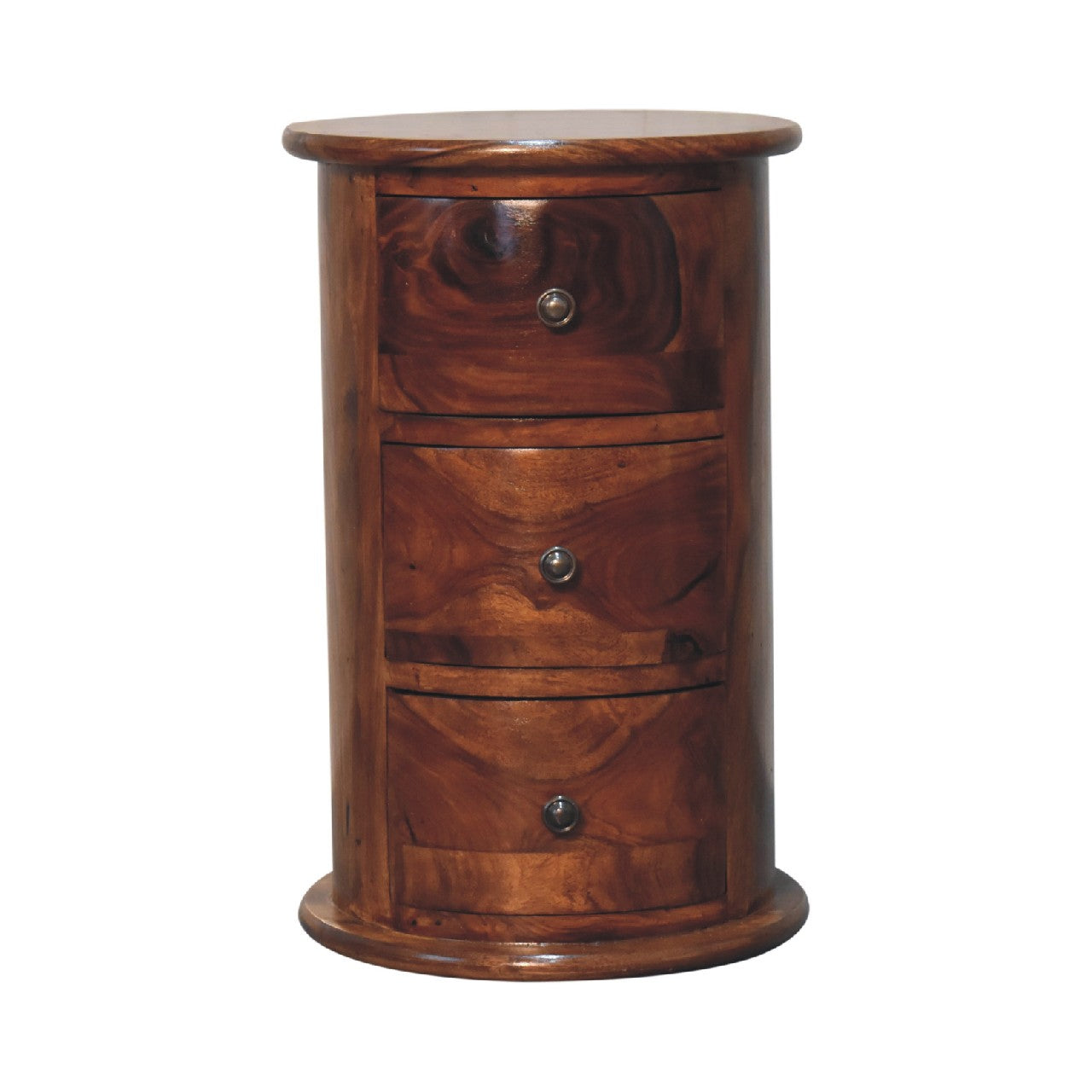 View Sheesham Chestnut 3 Drawer Drum Chest information