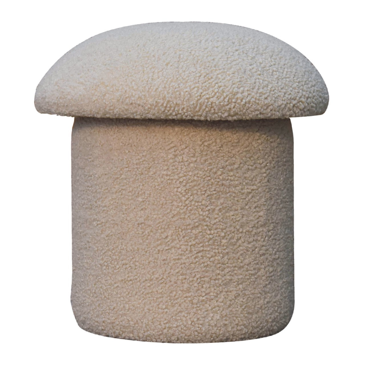 View Cream Boucle Mushroom Footstool information