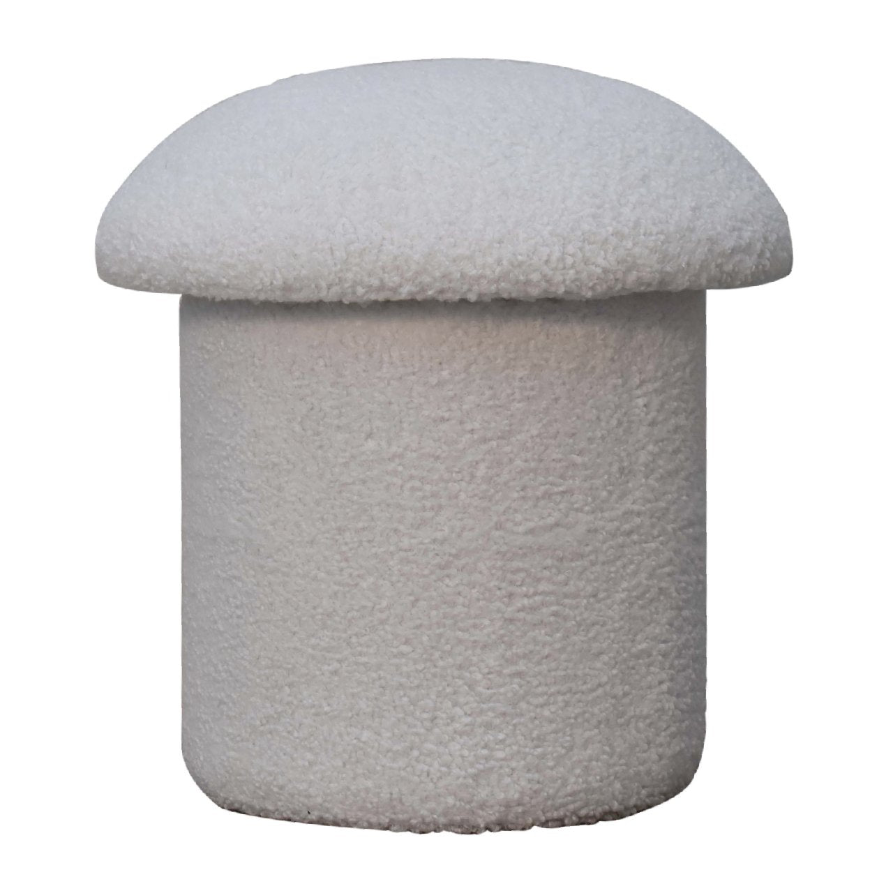 View White Boucle Mushroom Footstool information