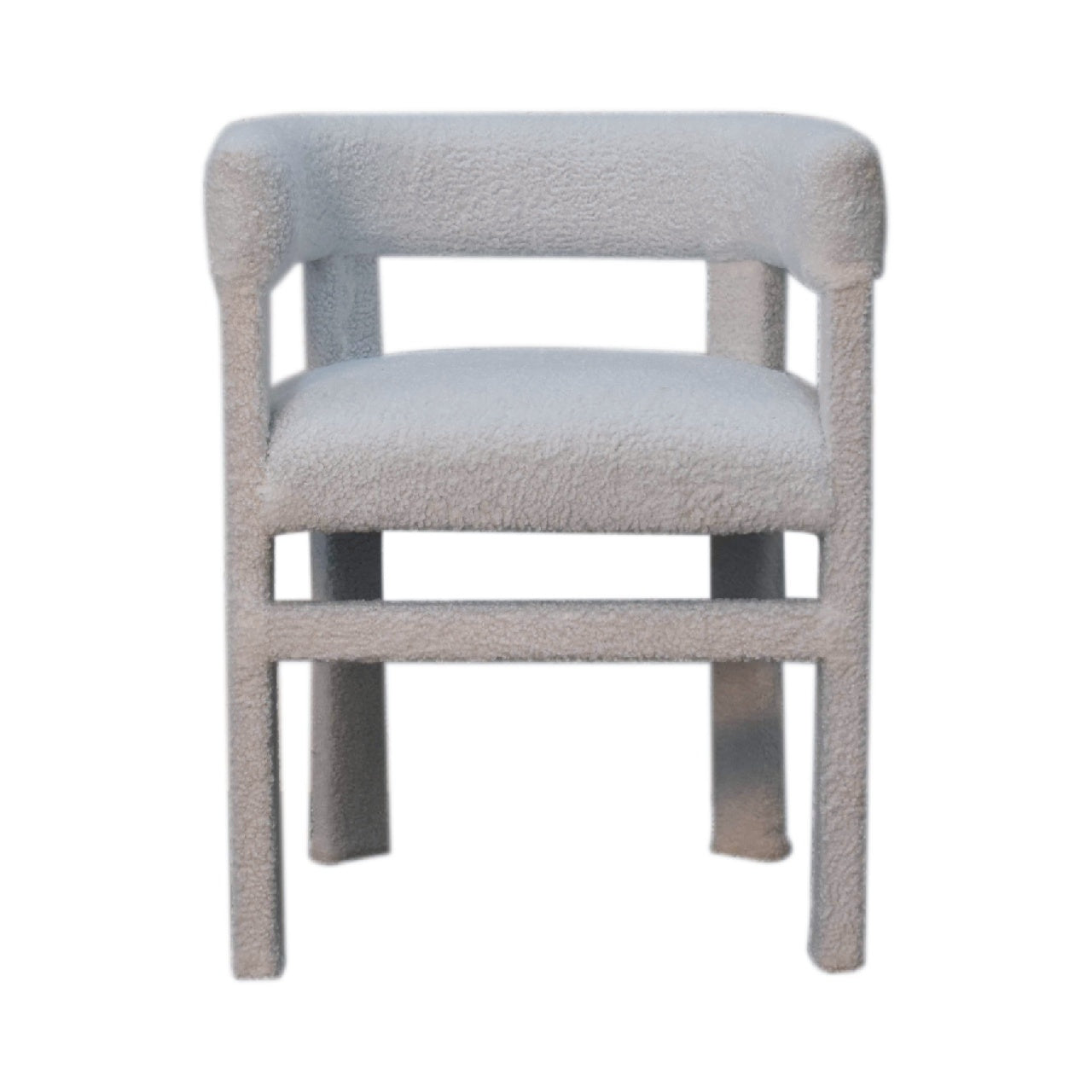 View White Boucle Occasional Chair information