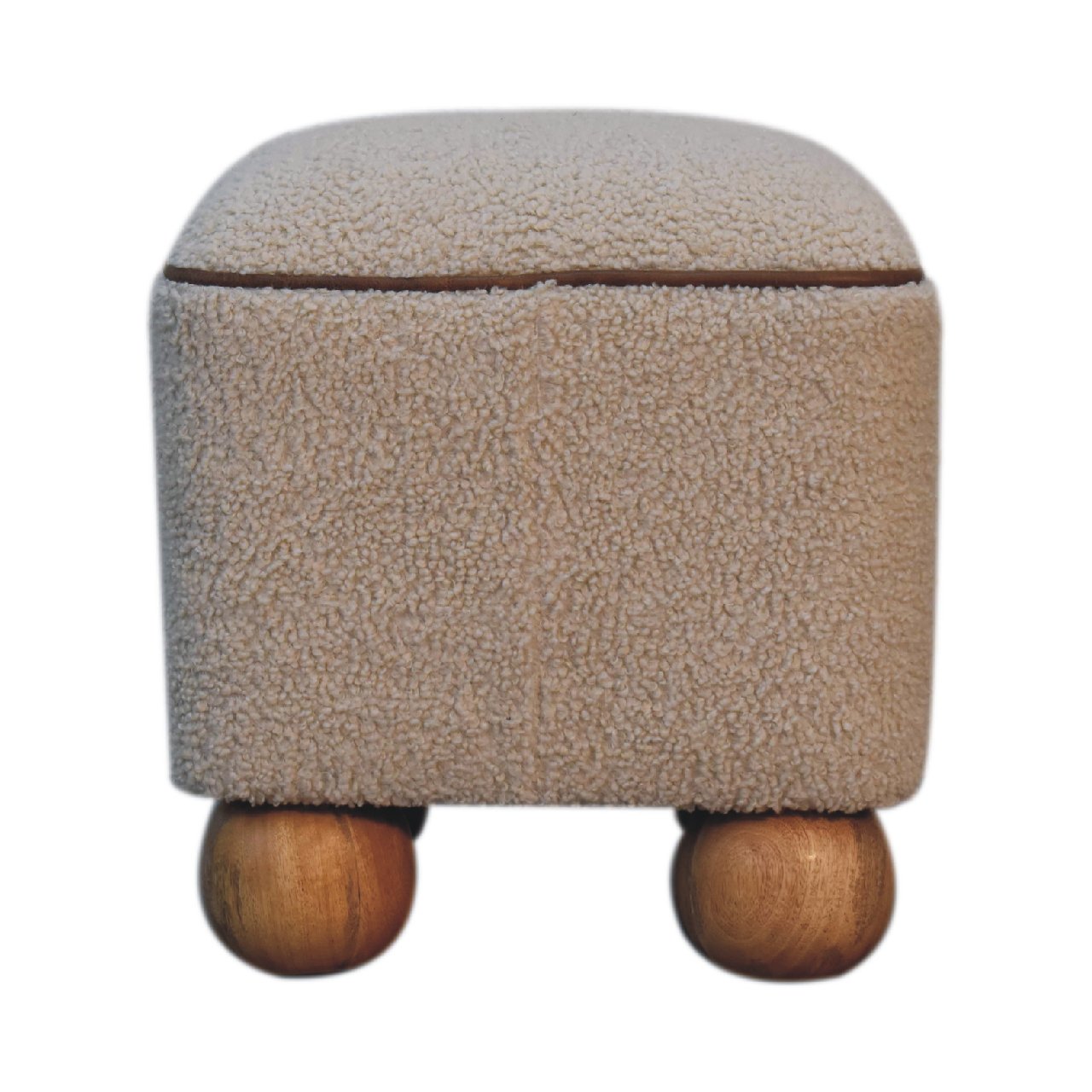 View Serenity Square Footstool with Ball Feet information