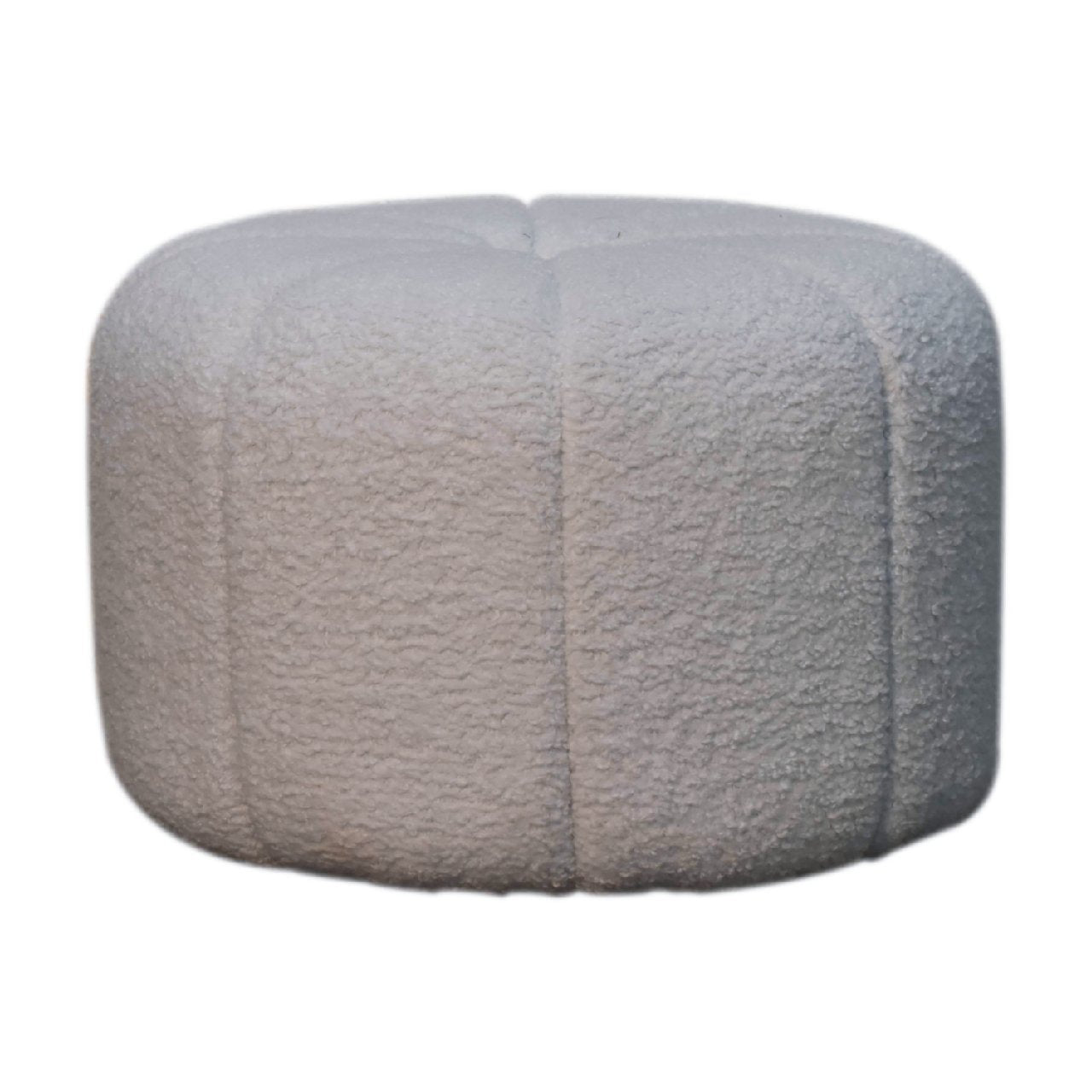 View White Boucle Circus Footstool information