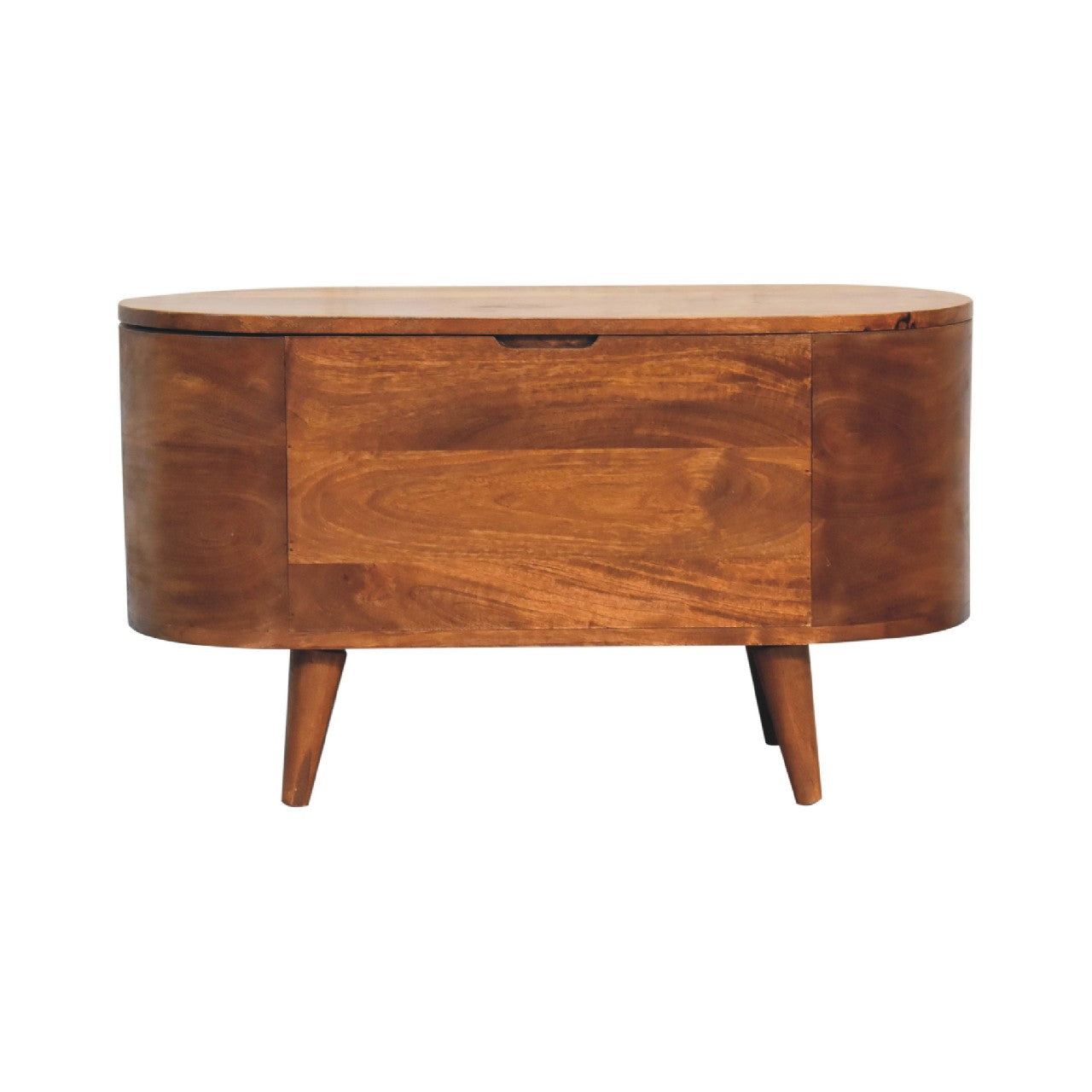 View Chestnut Rounded Lid up Blanket Box information