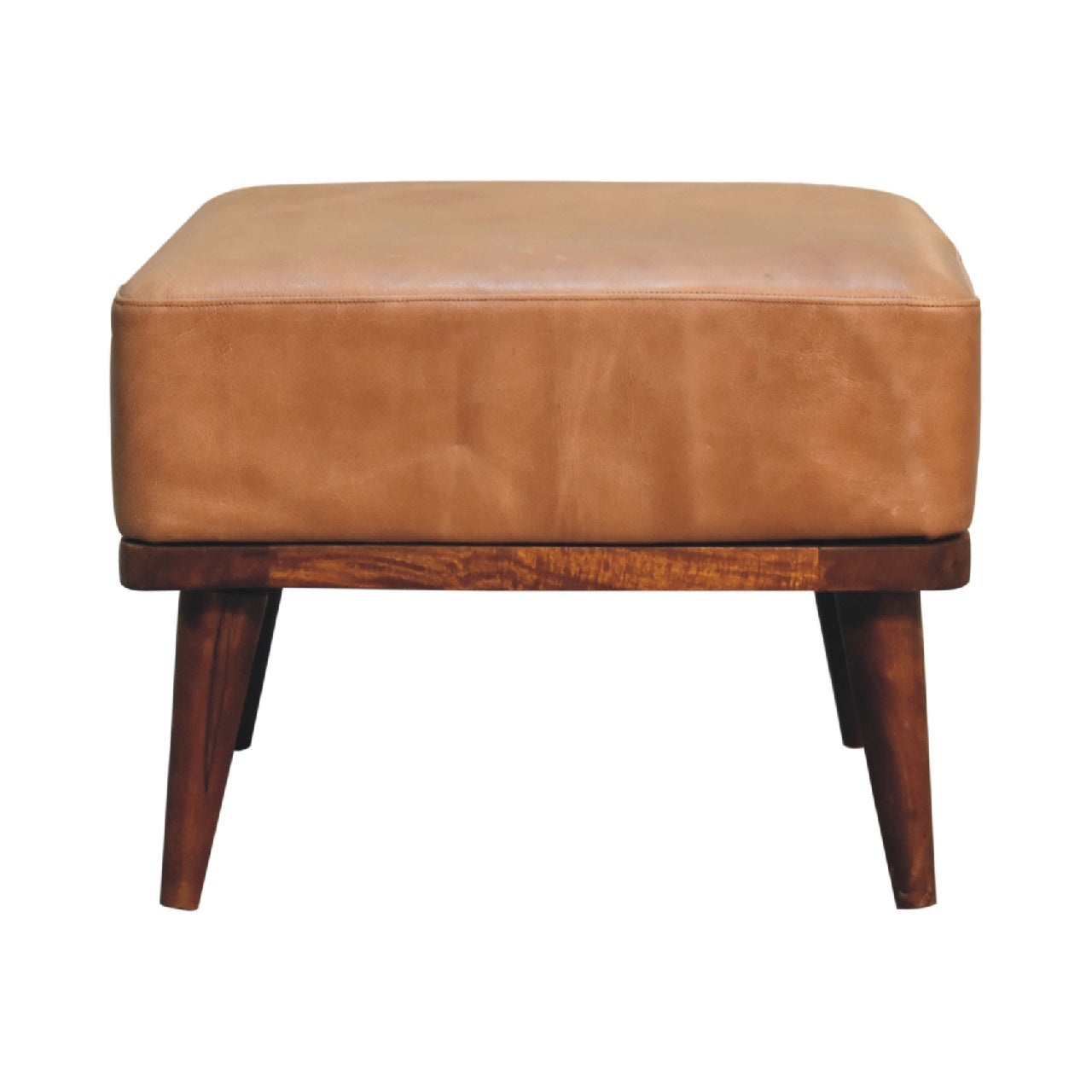 View Tan Buffalo Leather Tan Footstool information