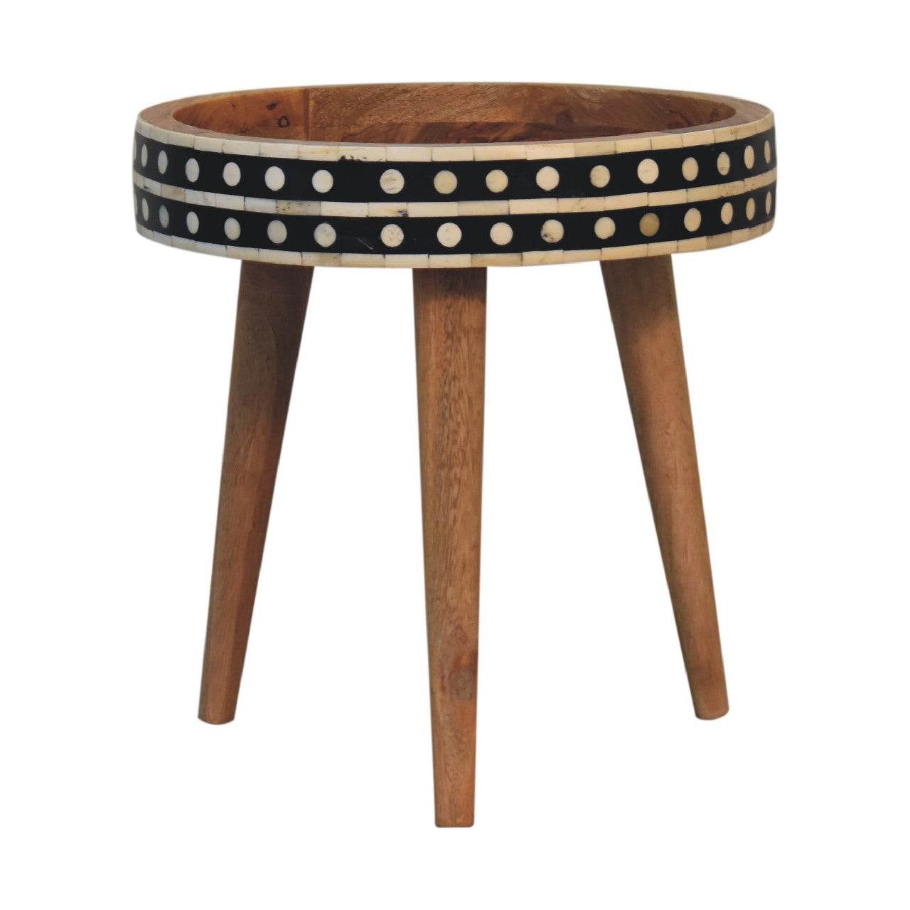 View Mini Patterned Nordic Style End Table information