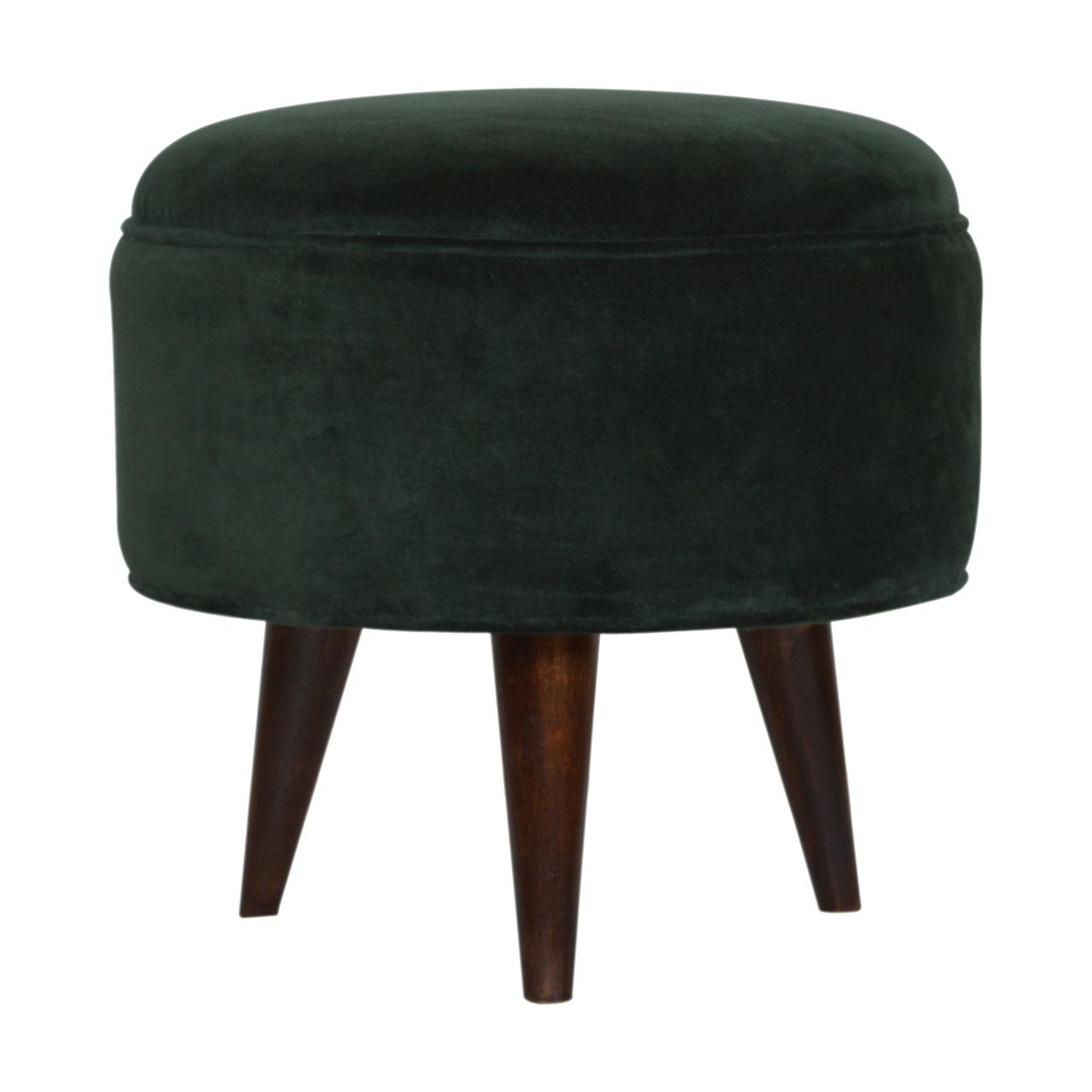 View IN824 Emerald Green Velvet Nordic Style Footstool information