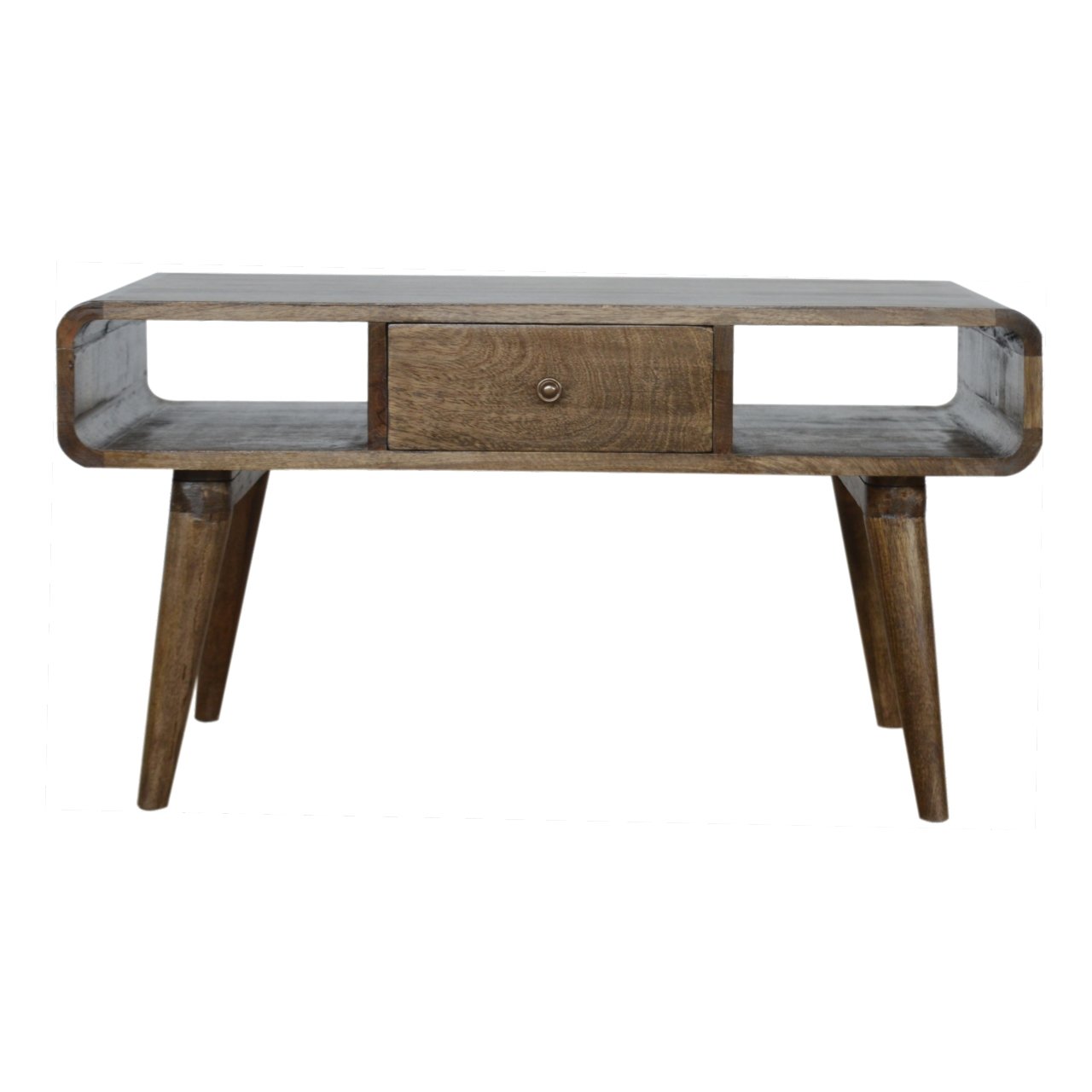 View Curved Grey Washed Coffee Table information