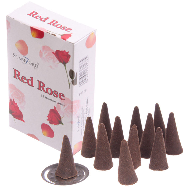 View Stamford Hex Incense Cones Red Rose information