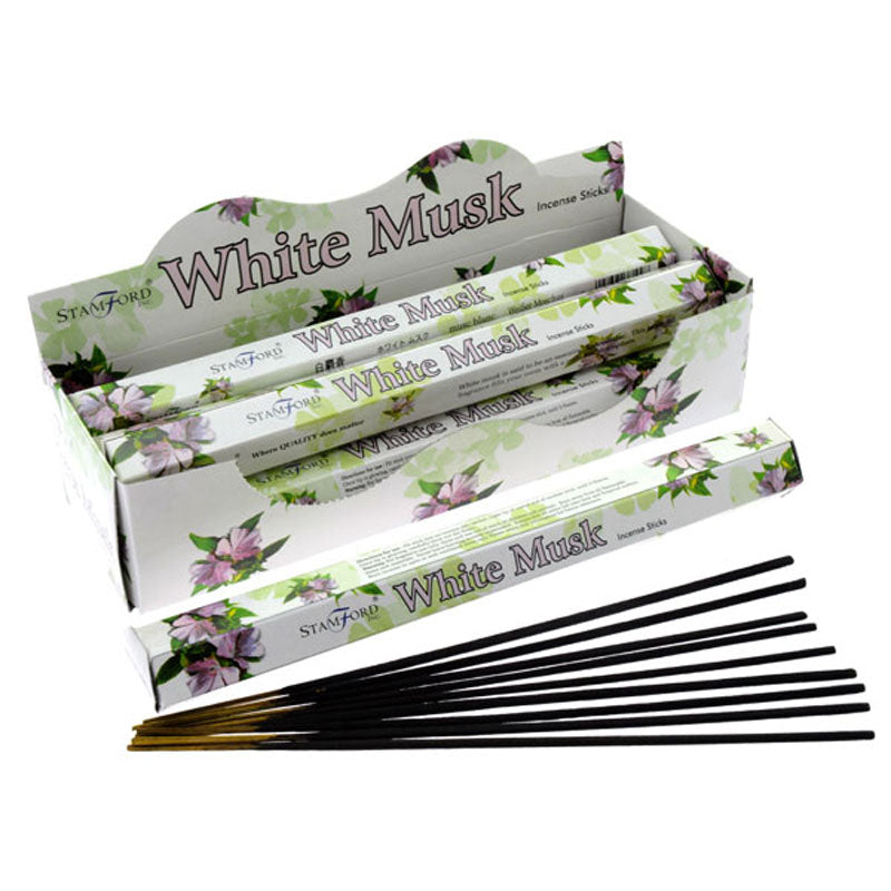 View 6x Stamford Hex Incense Sticks White Musk information