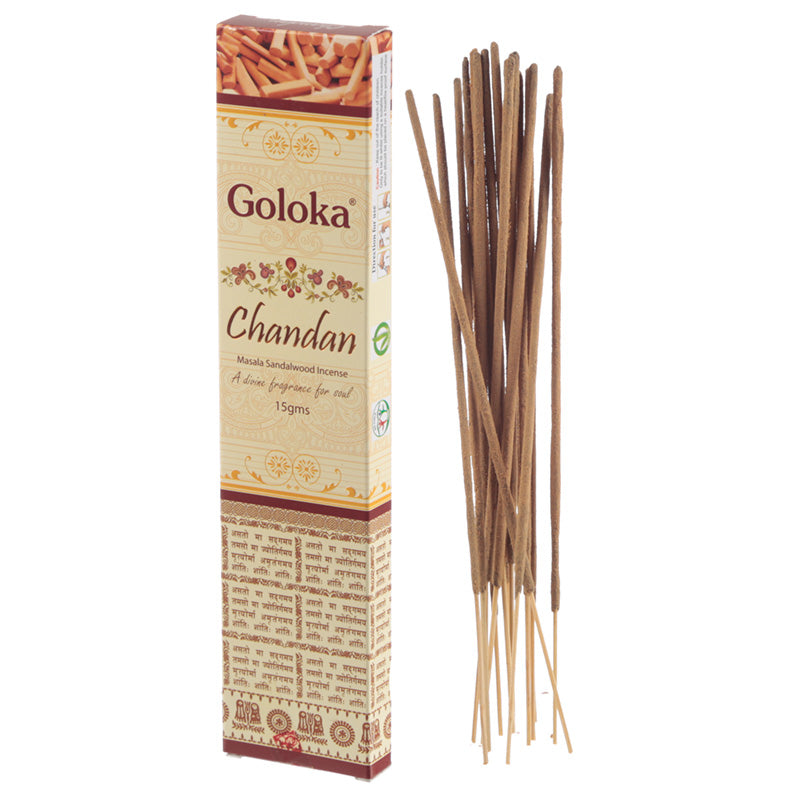 View Goloka Masala Incense Sticks Chandan Sandalwood information