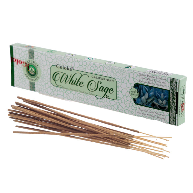 View 12x Goloka Incense Sticks Californian White Sage information