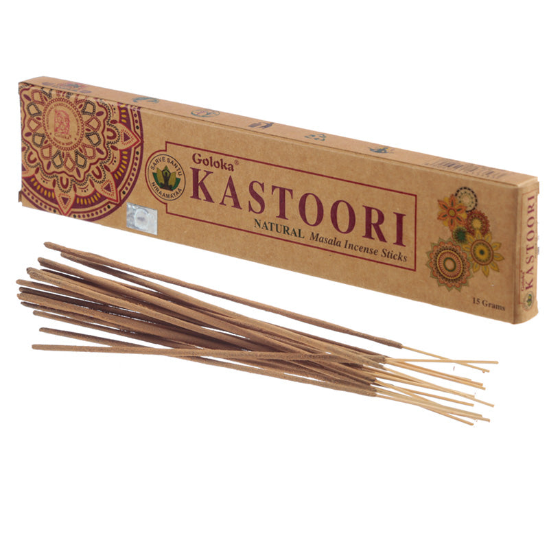 View Goloka Incense Sticks Kastoori information