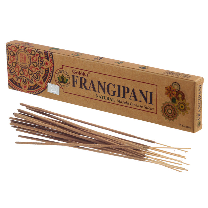 View 6x Goloka Incense Sticks Frangipani information