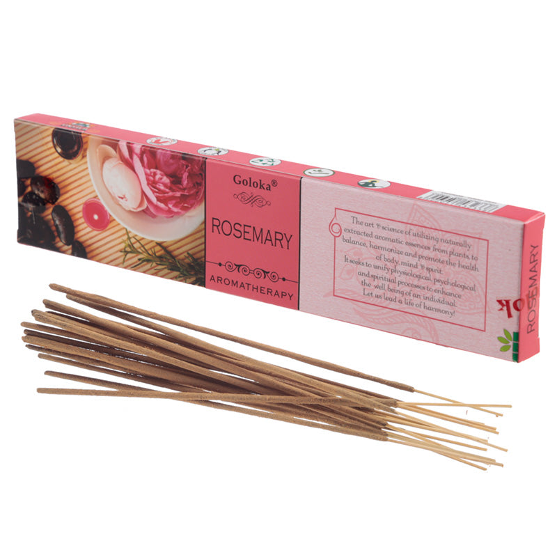 View Goloka Incense Sticks Rosemary information