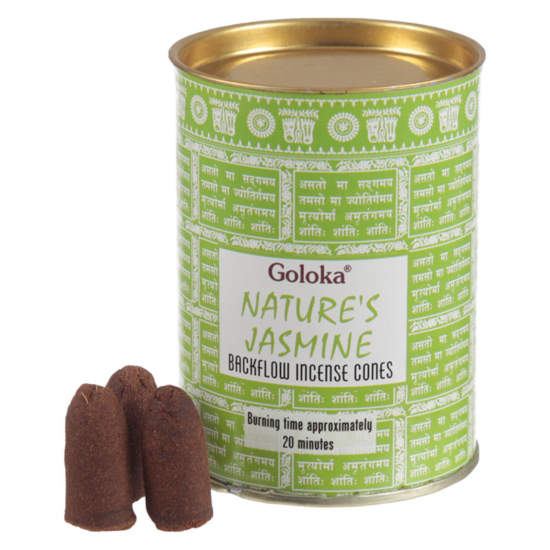 View 6x Goloka Backflow Incense Cones Jasmine information