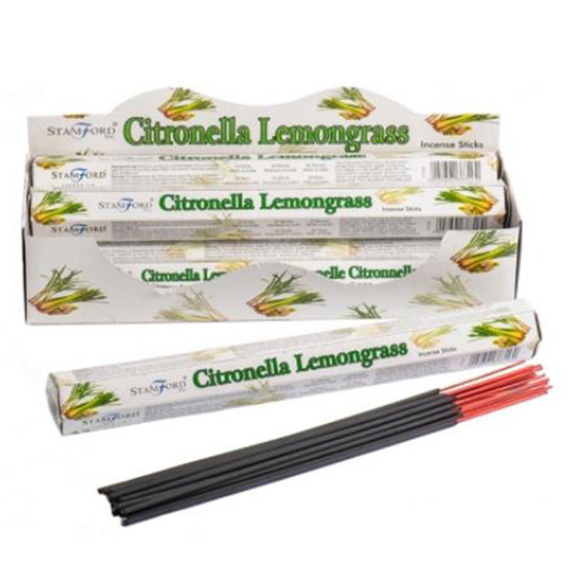 View 6x Citronella and Lemongrass Stamford Hex Incense Sticks information