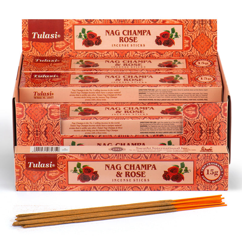 View Nag Champa Tulasi Incense Sticks Rose information