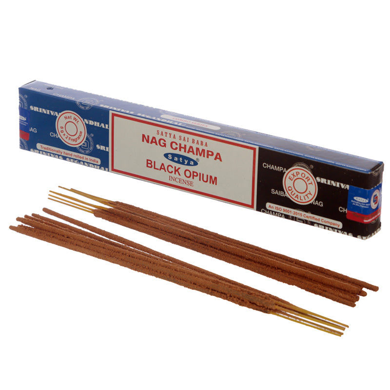 View Satya Incense Sticks Nag Champa Black Opium information