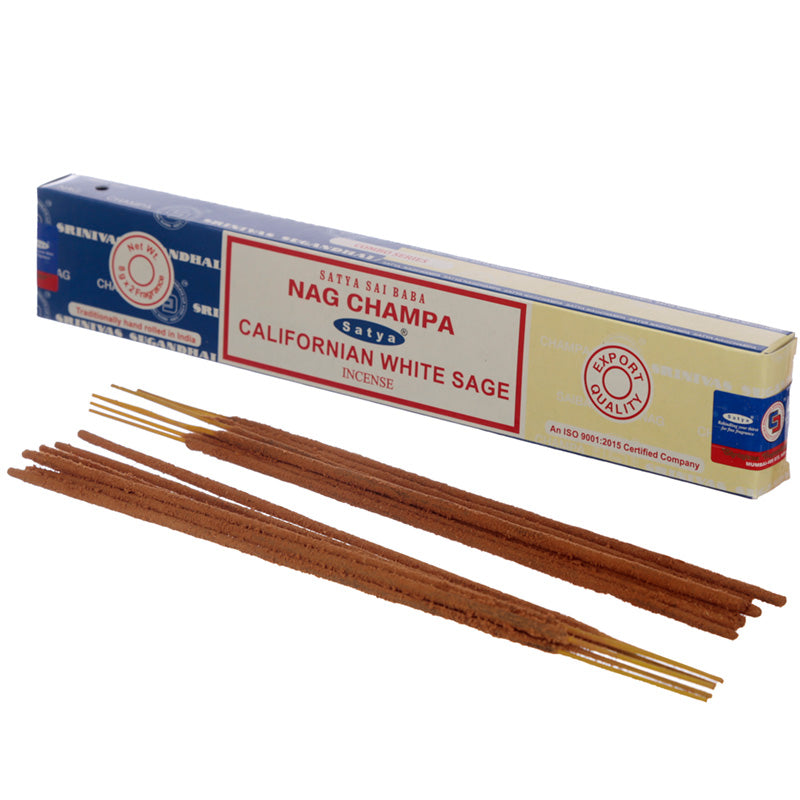 View Satya Incense Sticks Nag Champa Californian White Sage information