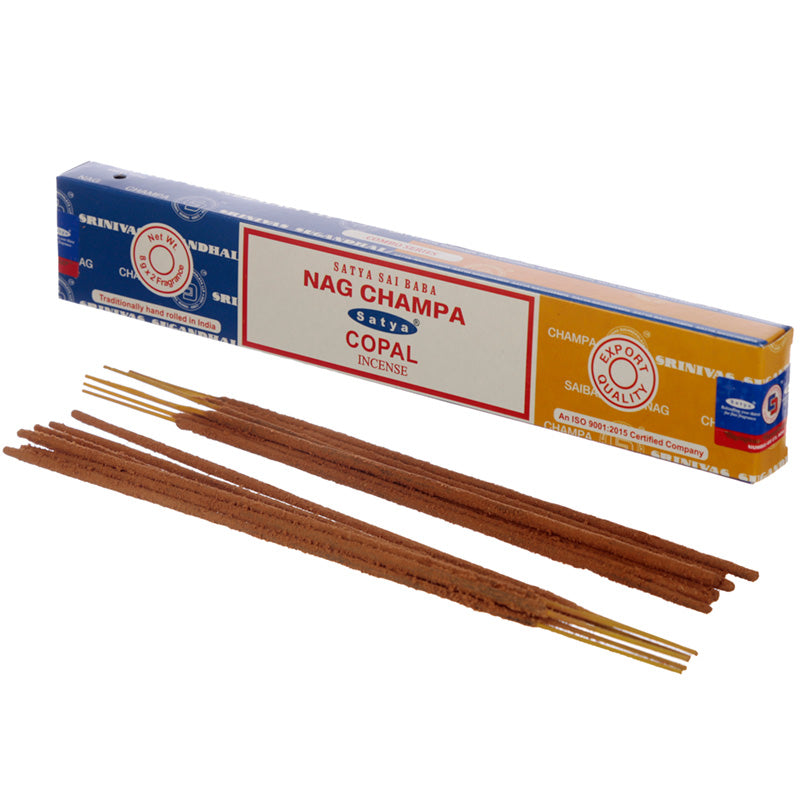 View 12x Satya Incense Sticks Nag Champa Copal information