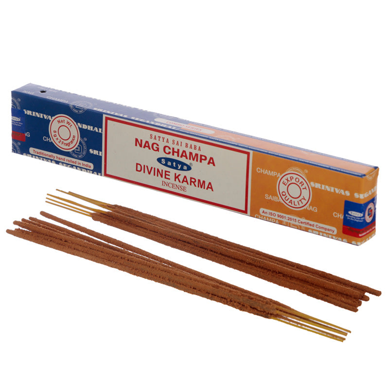 View Satya Incense Sticks Nag Champa Divine Karma information