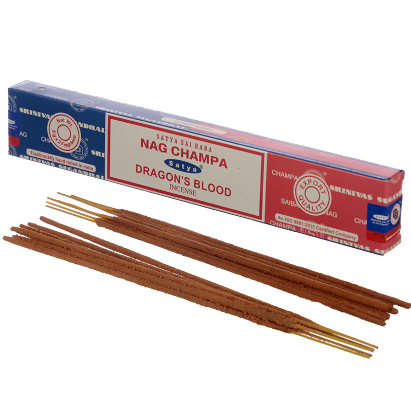 View Satya Incense Sticks Nag Champa Dragons Blood information