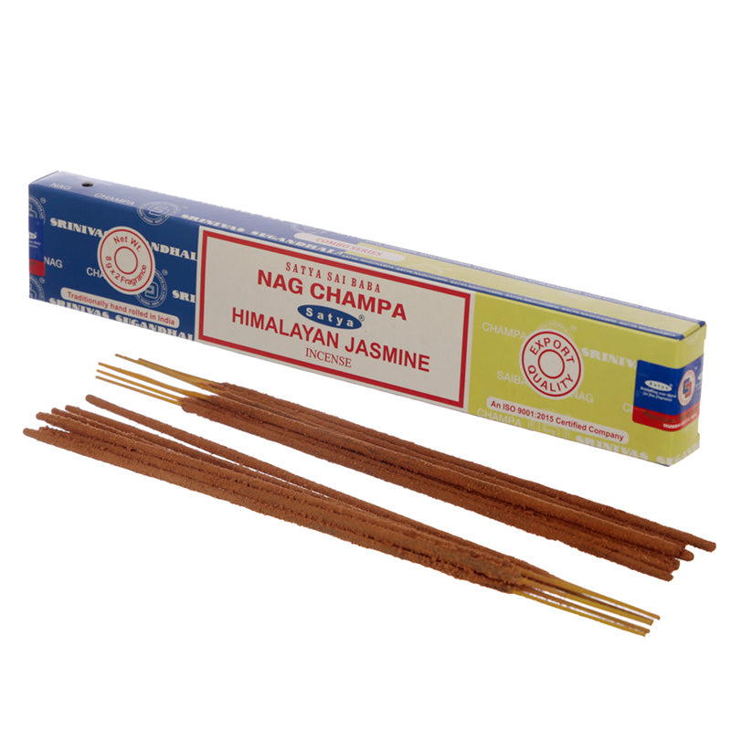 View 12x Satya Incense Sticks Nag Champa Himalayan Jasmine information