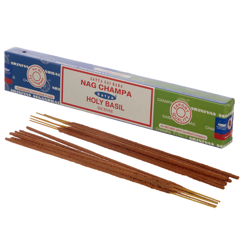 View Satya Incense Sticks Nag Champa Holy Basil information