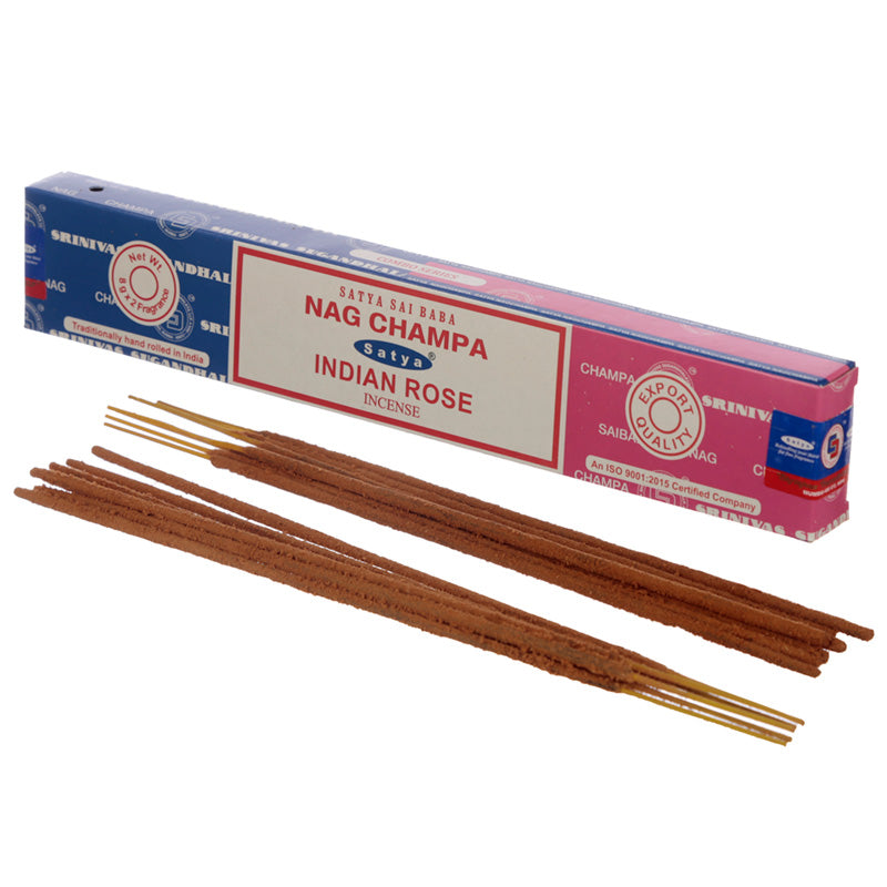 View Satya Incense Sticks Nag Champa Indian Rose information
