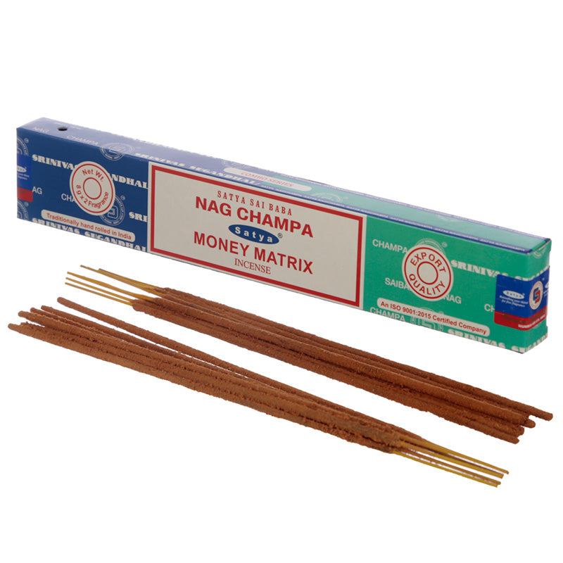 View Satya Incense Sticks Nag Champa Money Matrix information