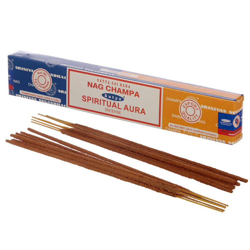 View 12x Satya Incense Sticks Nag Champa Spiritual Aura information