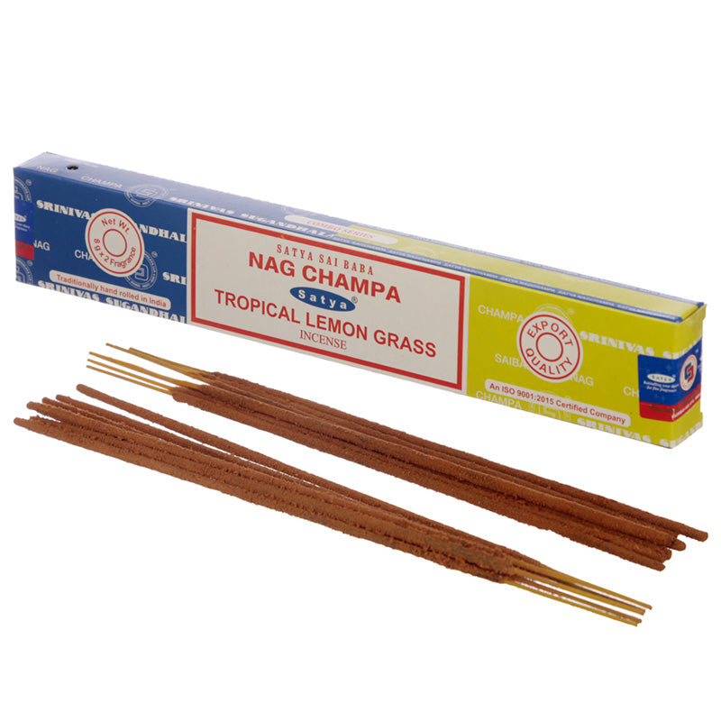 View Satya Incense Sticks Nag Champa Tropical Lemon Grass information