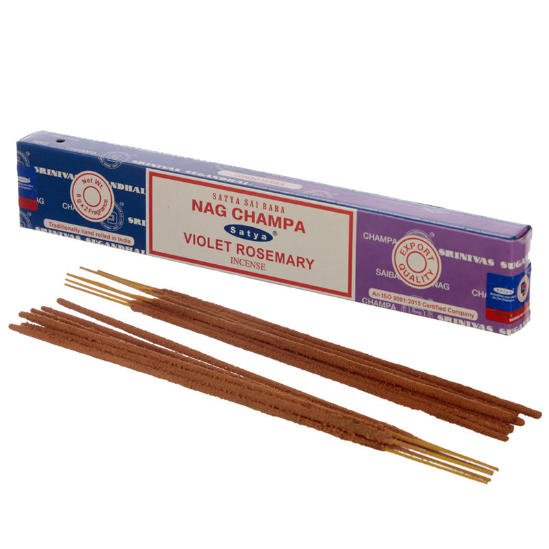View Satya Incense Sticks Nag Champa Violet Rosemary information