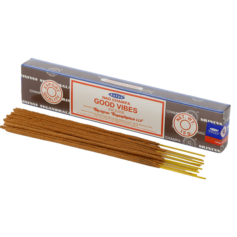 View 12x Nag Champa Sayta Good Vibes Incense Sticks information